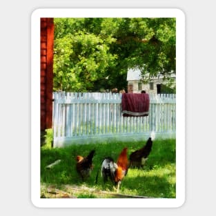 Housekeepers - Laundry Hanging on Fence Sticker